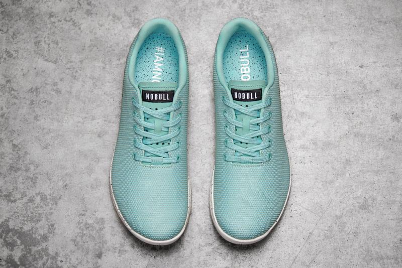 Men's Nobull Aqua Speckle Trainers Light / Turquoise | SG L2293I